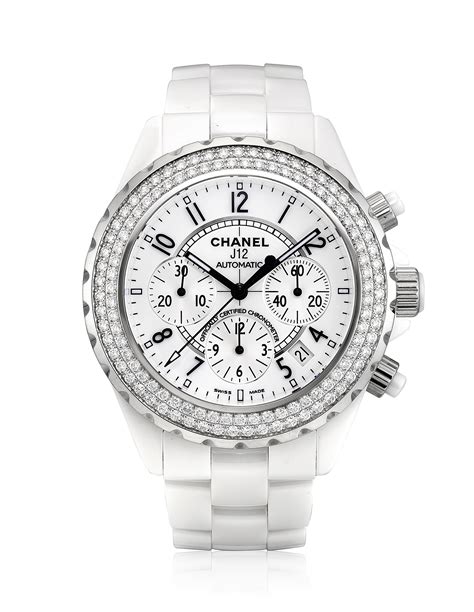 chanel j12 white watch diamonds|Chanel new j12 watch price.